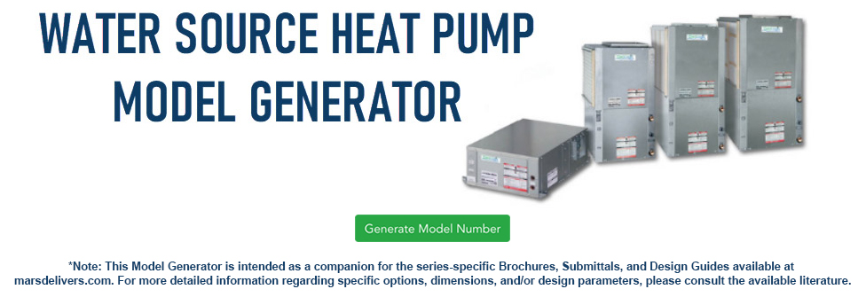 image of water source heat pump models